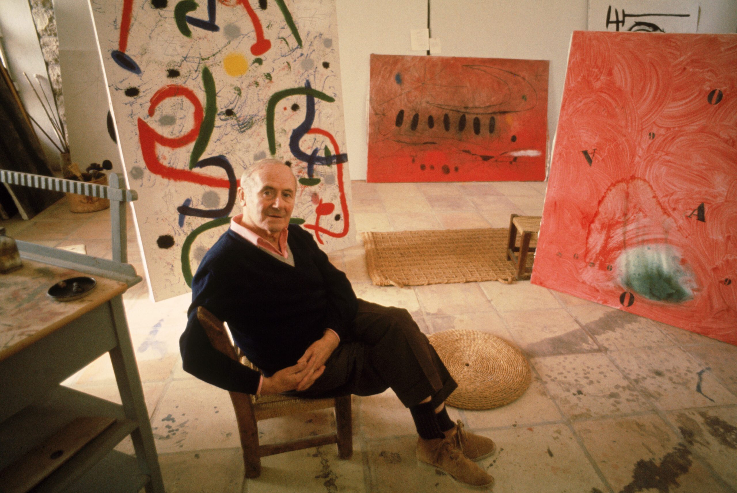 Portrait of Joan Miro, whose paintings are listed on the artwork pricing database of art investment platform Masterworks, among his works. Science History Images / Alamy Stock Photo