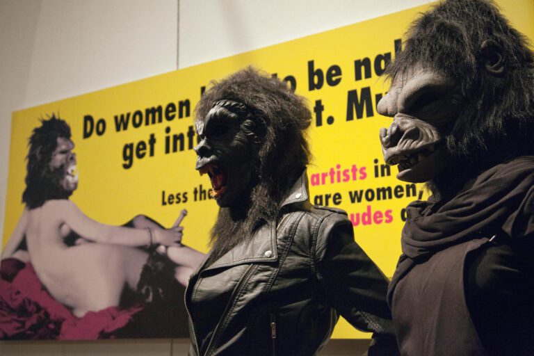 Guerrilla Girls Exhibit and Victoria and Albert Museum - London UK