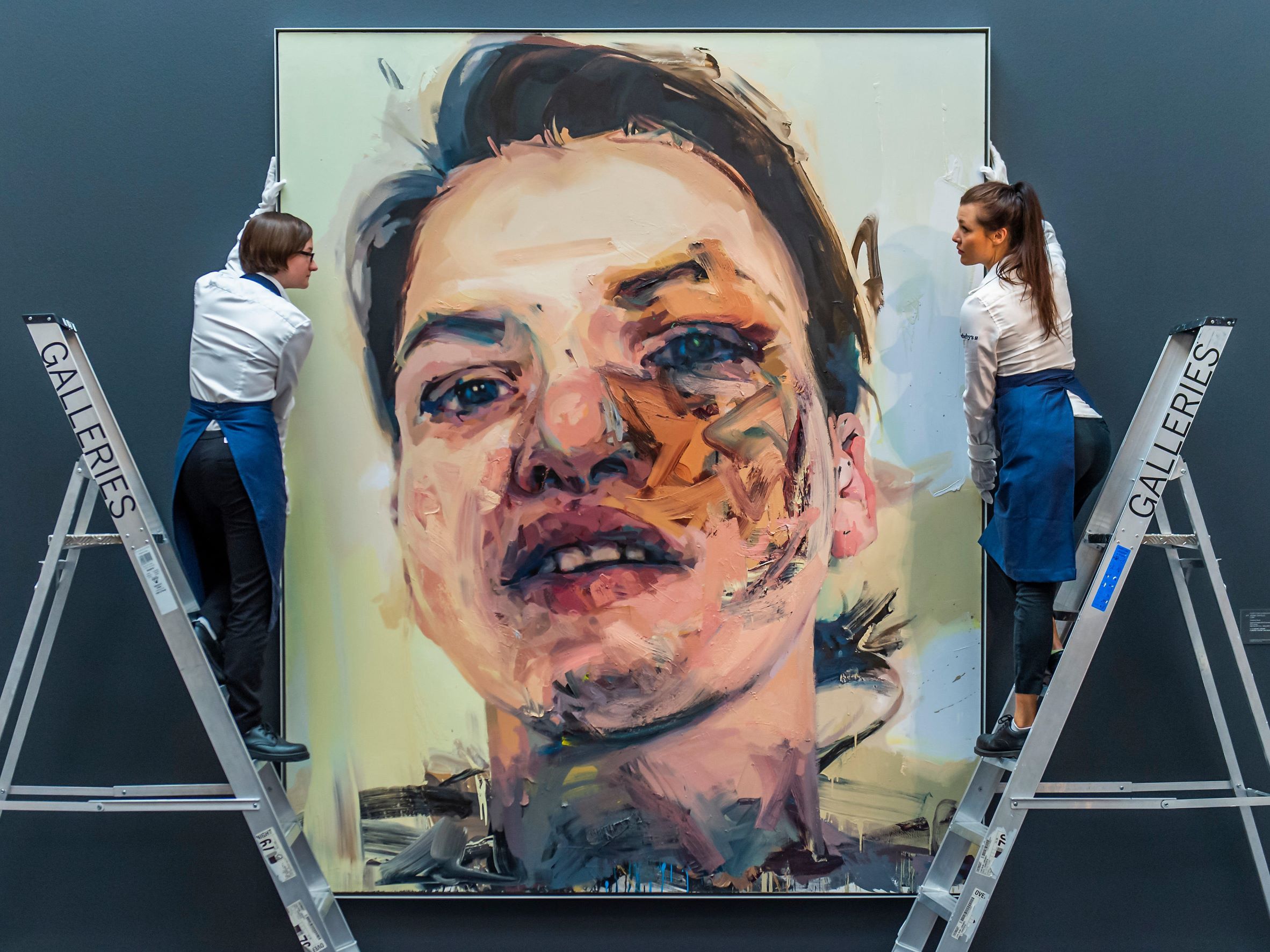 Jenny Saville, Shadow Head, 2007-2013. Credit: Guy Bell/Alamy Live News