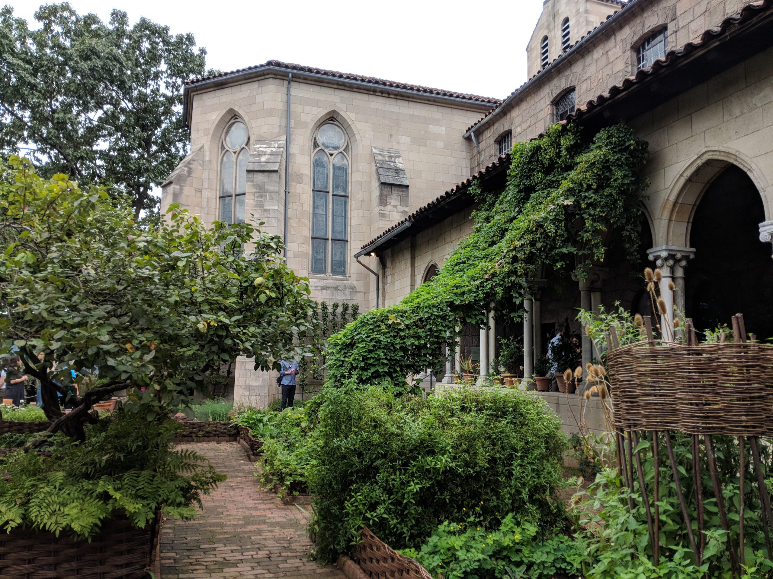 side view of the met cloisters