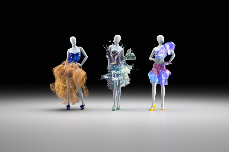 metaverse fashion: three dresses